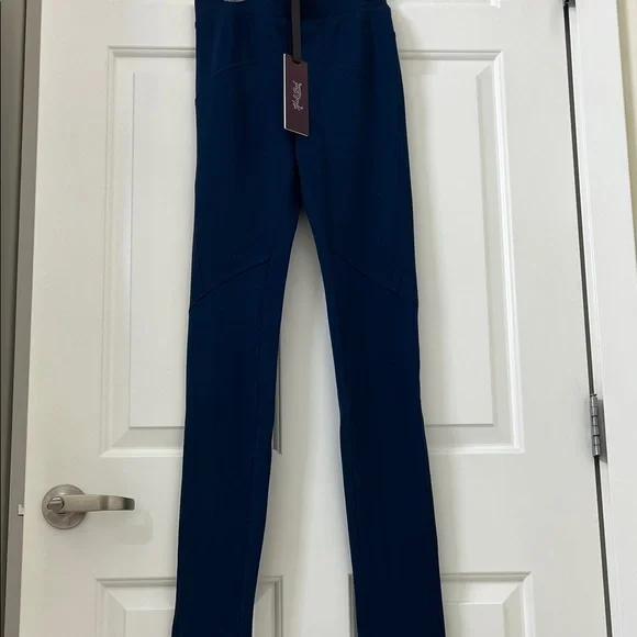Hale Bob Blue Athletic Leggings M - Picture 1 of 5